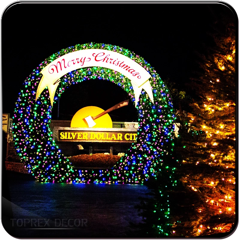 Valentine&prime;s Day Motif Lights Outdoor Christmas Decor LED Light Arch